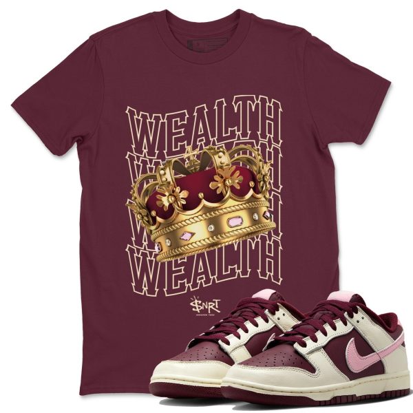 Wealth Unisex Short Sleeve T-Shirt - Sneaker Shirt To Match Dunks Valentines Day Jezsport.com