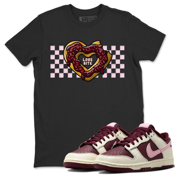 Love Bite Unisex Short Sleeve T-Shirt - Sneaker Shirt To Match Dunks Valentines Day Jezsport.com