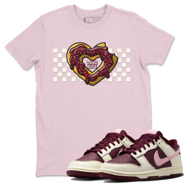 Love Bite Unisex Short Sleeve T-Shirt - Sneaker Shirt To Match Dunks Valentines Day Jezsport.com