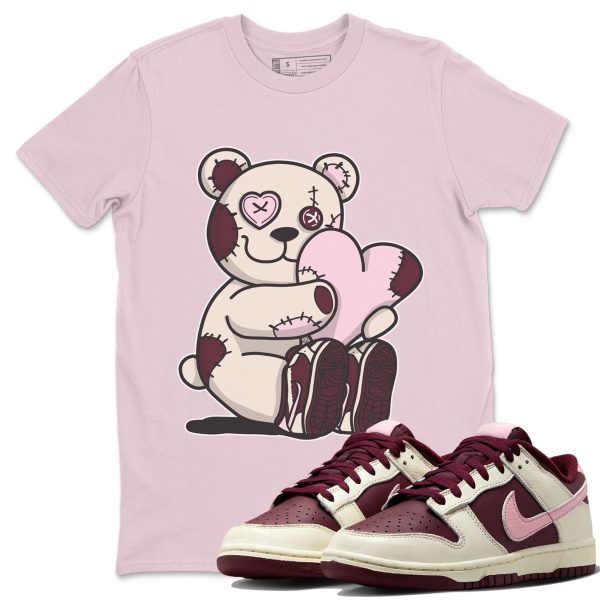 Hugging Bear Unisex Short Sleeve T-Shirt - Sneaker Shirt To Match Dunks Valentines Day Jezsport.com