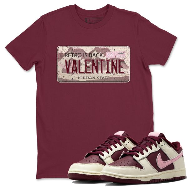 Plate Unisex Crew Neck T-Shirt - Sneaker Shirt To Match Dunks Valentines Day Jezsport.com