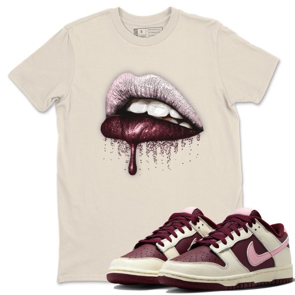 Dripping Lips Unisex Crew Neck T-Shirt - Sneaker Shirt To Match Dunks Valentines Day Jezsport.com