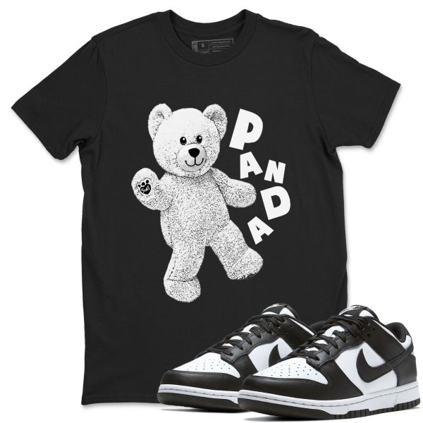 Hello Bear Unisex Crew Neck T-Shirt - Sneaker Shirt To Match Dunks Panda Black White Jezsport.com