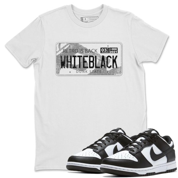 Air Plate Unisex Crew Neck T-Shirt - Sneaker Shirt To Match Dunks Panda Black White Jezsport.com