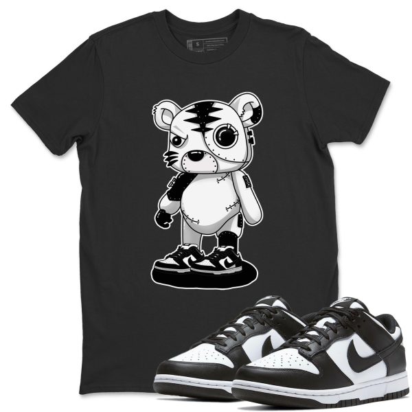 Cyborg Tiger Unisex Crew Neck T-Shirt - Sneaker Shirt To Match Dunks Panda Black White Jezsport.com