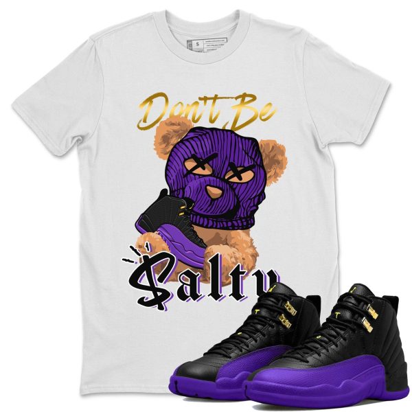 Don't Be Salty Bear Unisex Crew Neck T-Shirt - Sneaker Shirt To Match 12s Field Purple Jezsport.com