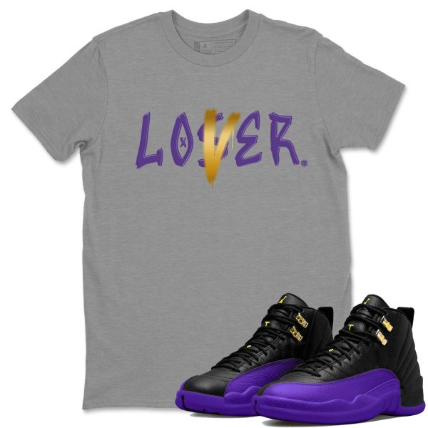 Loser Lover Unisex Crew Neck T-Shirt - Sneaker Shirt To Match 12s Field Purple Jezsport.com