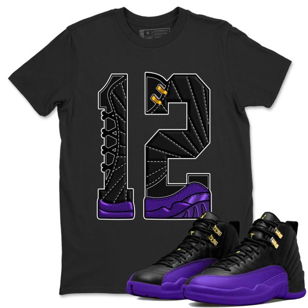 Number 12 Unisex T-Shirt - Sneaker Shirt To Match 12s Field Purple Jezsport.com