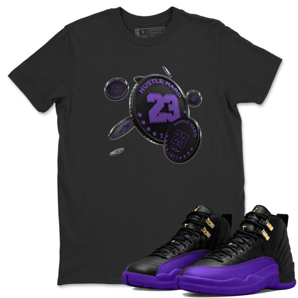 Coin Drop Unisex T-Shirt - Sneaker Shirt To Match 12s Field Purple Jezsport.com