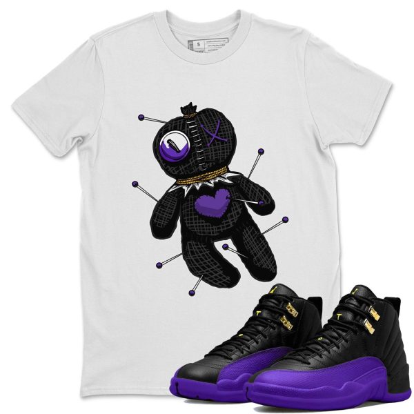 Linen Voodoo Doll Unisex T-Shirt - Sneaker Shirt To Match 12s Field Purple Jezsport.com