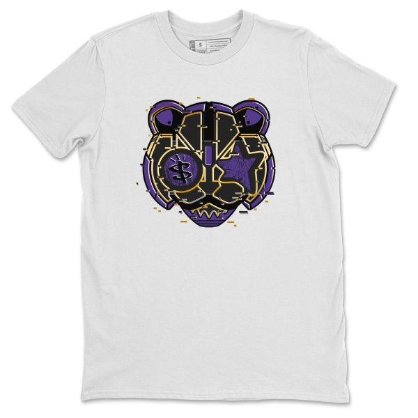 Digital Cat Face Unisex T-Shirt - Sneaker Shirt To Match 12s Field Purple Jezsport.com