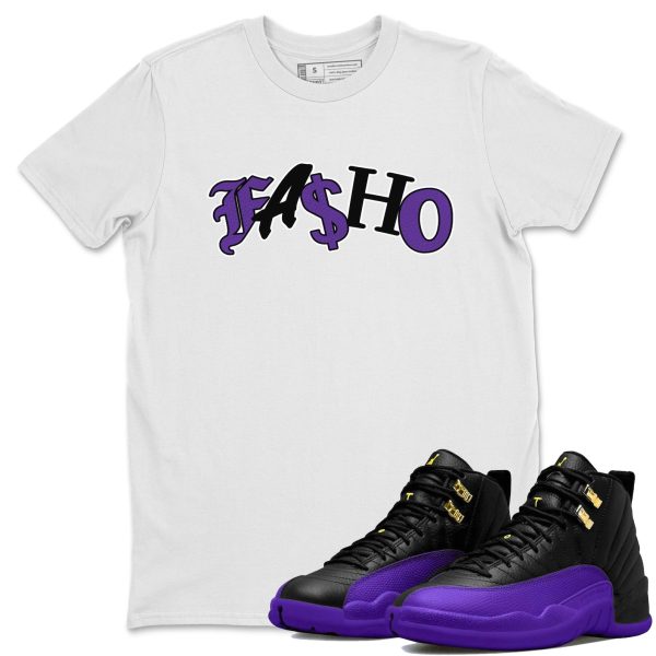 Fasho Unisex T-Shirt - Sneaker Shirt To Match 12s Field Purple Jezsport.com