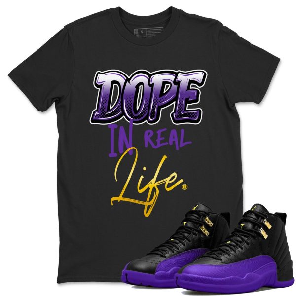 Dope In Real Life Unisex T-Shirt - Sneaker Shirt To Match 12s Field Purple Jezsport.com