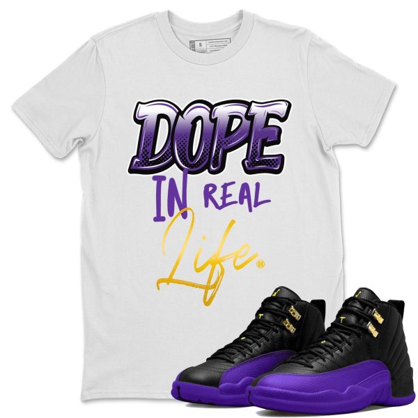 Dope In Real Life Unisex T-Shirt - Sneaker Shirt To Match 12s Field Purple Jezsport.com