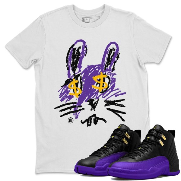 Crayon Bunny Unisex T-Shirt - Sneaker Shirt To Match 12s Field Purple Jezsport.com