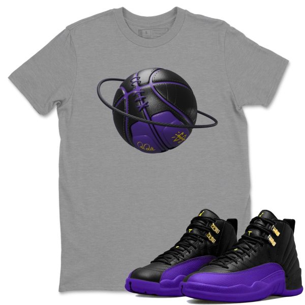 Basketball Planet Unisex T-Shirt - Sneaker Shirt To Match 12s Field Purple Jezsport.com