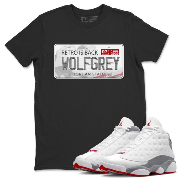 Plate Unisex T-Shirt - Sneaker Shirt To Match 13s Wolf Grey Jezsport.com