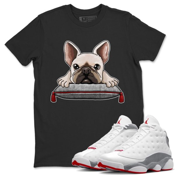 French Bulldog Unisex T-Shirt - Sneaker Shirt To Match 13s Wolf Grey Jezsport.com