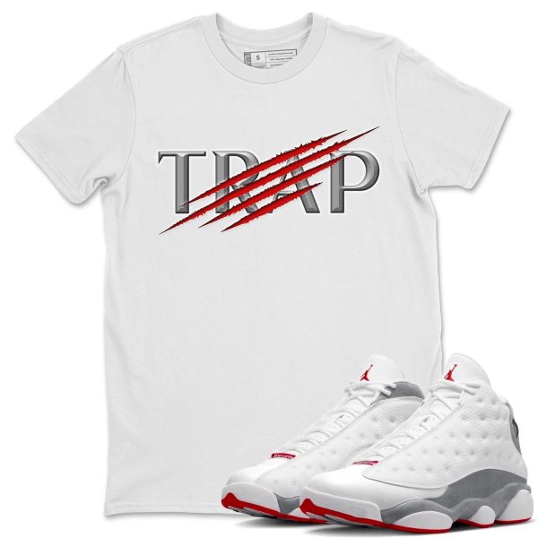 Trap Unisex T-Shirt - Sneaker Shirt To Match 13s Wolf Grey Jezsport.com