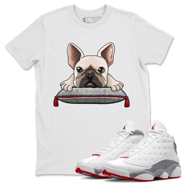 French Bulldog Unisex T-Shirt - Sneaker Shirt To Match 13s Wolf Grey Jezsport.com