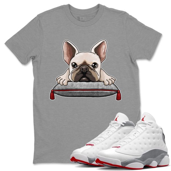 French Bulldog Unisex T-Shirt - Sneaker Shirt To Match 13s Wolf Grey Jezsport.com