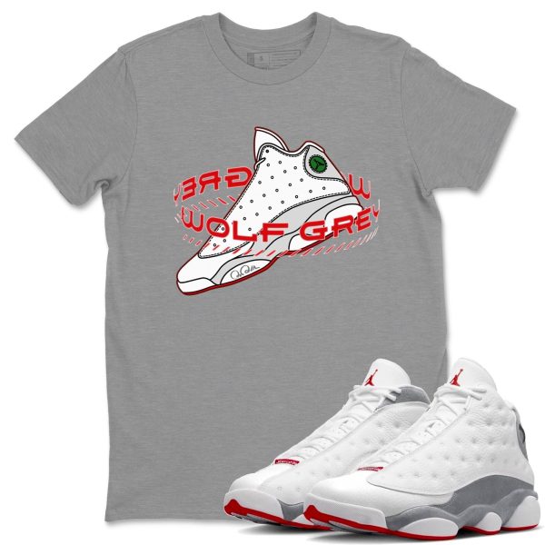 Warping Space Unisex T-Shirt - Sneaker Shirt To Match 13s Wolf Grey Jezsport.com