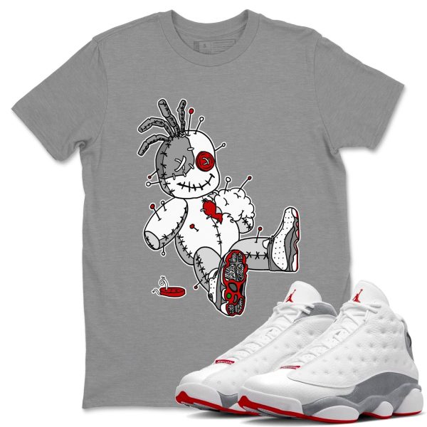 Voodoo Doll Unisex T-Shirt - Sneaker Shirt To Match 13s Wolf Grey Jezsport.com