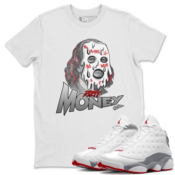 Dirty Money Unisex T-Shirt - Sneaker Shirt To Match 13s Wolf Grey Jezsport.com