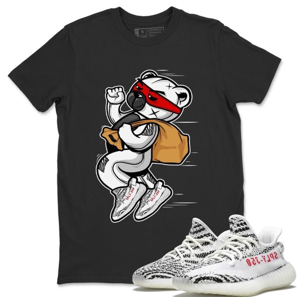 Thief Bear Unisex T-Shirt - Sneaker Shirt To Match Yeezys 350 Zebra Jezsport.com