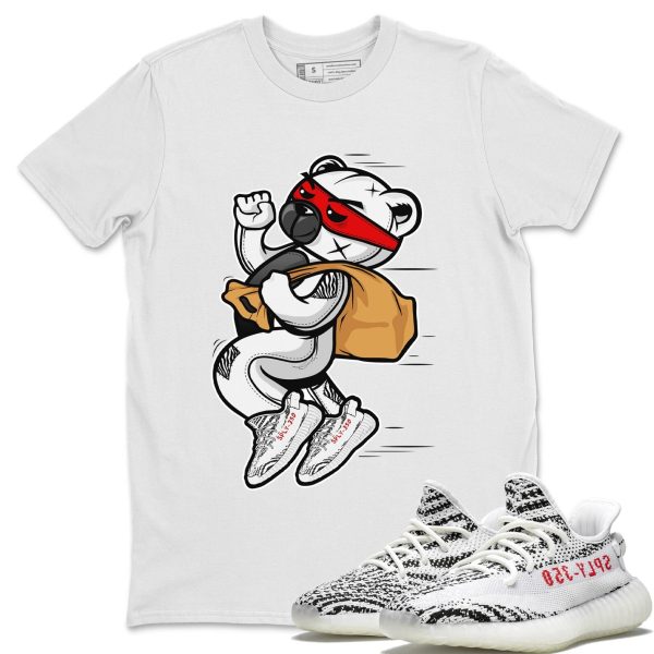 Thief Bear Unisex T-Shirt - Sneaker Shirt To Match Yeezys 350 Zebra Jezsport.com