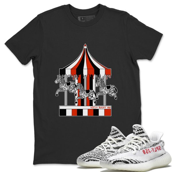 Merry Go Round Unisex T-Shirt - Sneaker Shirt To Match Yeezys 350 Zebra Jezsport.com