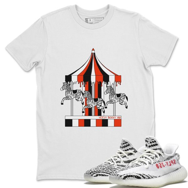 Merry Go Round Unisex T-Shirt - Sneaker Shirt To Match Yeezys 350 Zebra Jezsport.com