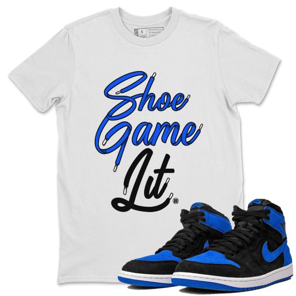 Shoe Game Lit Shoe Lace Unisex T-Shirt - Sneaker Shirt To Match 1s Royal Reimagined Jezsport.com