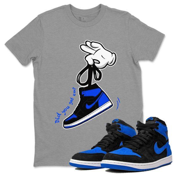 Cartoon Hands Unisex T-Shirt - Sneaker Shirt To Match 1s Royal Reimagined Jezsport.com