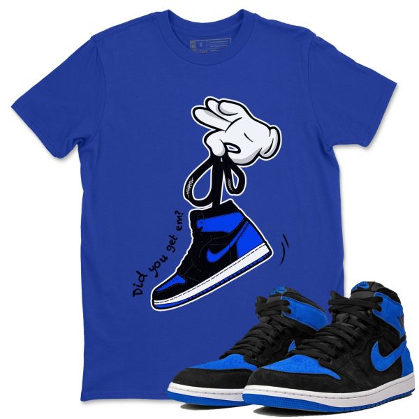 Cartoon Hands Unisex T-Shirt - Sneaker Shirt To Match 1s Royal Reimagined Jezsport.com