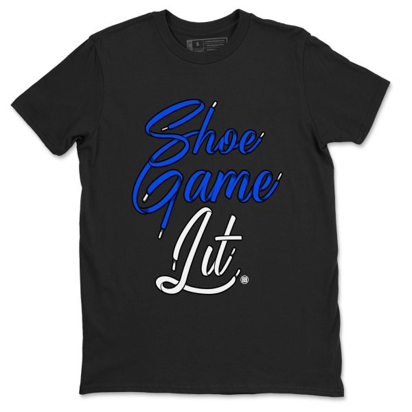 Shoe Game Lit Shoe Lace Unisex T-Shirt - Sneaker Shirt To Match 1s Royal Reimagined Jezsport.com