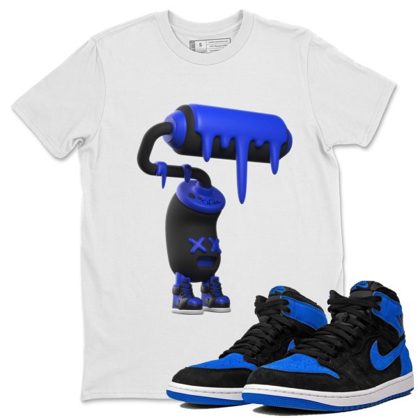 3D Paint Roller Unisex T-Shirt - Sneaker Shirt To Match 1s Royal Reimagined Jezsport.com