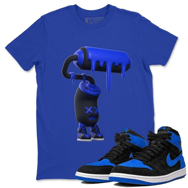 3D Paint Roller Unisex T-Shirt - Sneaker Shirt To Match 1s Royal Reimagined Jezsport.com