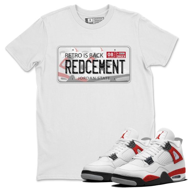 Plate - Sneaker Shirt To Match 4s Red Cement Jezsport.com