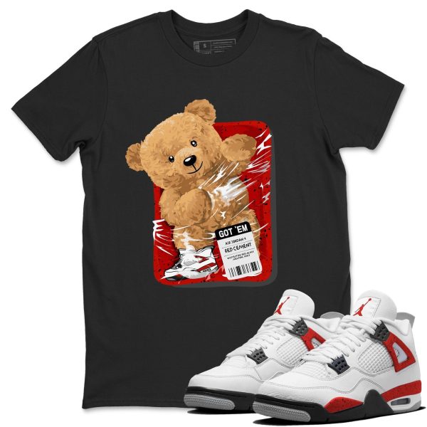 Packaged Bear - Sneaker Shirt To Match 4s Red Cement Jezsport.com