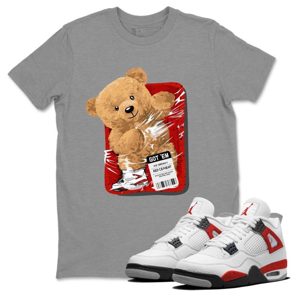 Packaged Bear - Sneaker Shirt To Match 4s Red Cement Jezsport.com