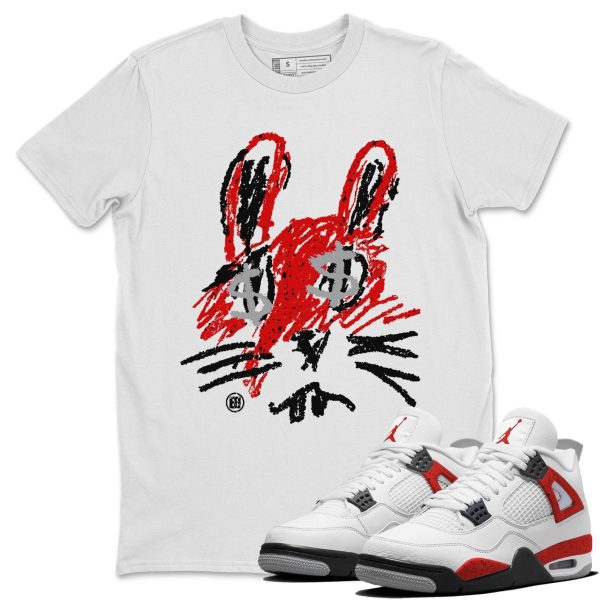 Crayon Bunny - Sneaker Shirt To Match 4s Red Cement Jezsport.com