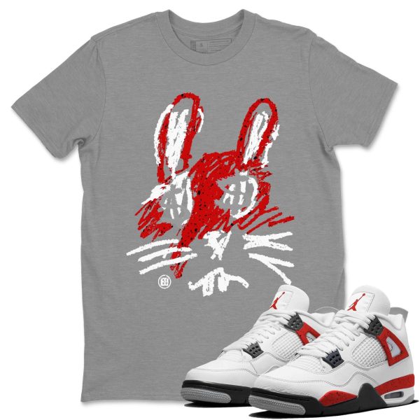 Crayon Bunny - Sneaker Shirt To Match 4s Red Cement Jezsport.com