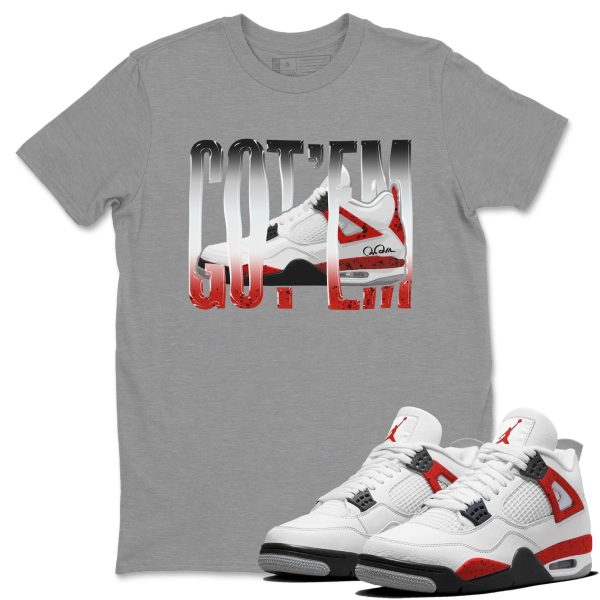 Wiggling Gotem - Sneaker Shirt To Match 4s Red Cement Jezsport.com