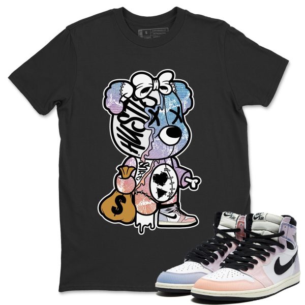 Stitched Hustle Bear - Sneaker Shirt To Match 1s Skyline Jezsport.com