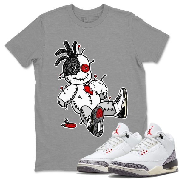 Voodoo Doll - Sneaker Shirt To Match 3s White Cement Jezsport.com