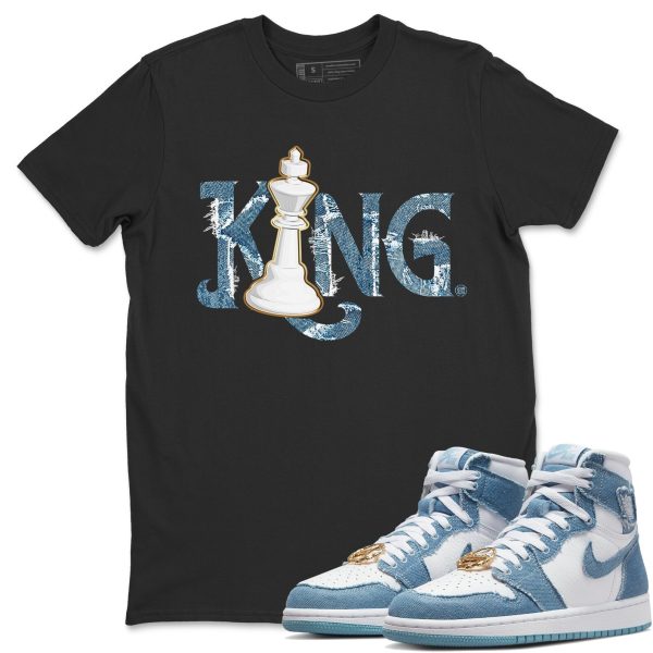 Chess King Unisex Casual T-Shirt - Sneaker T-Shirt To Match 1s Denim Jezsport.com