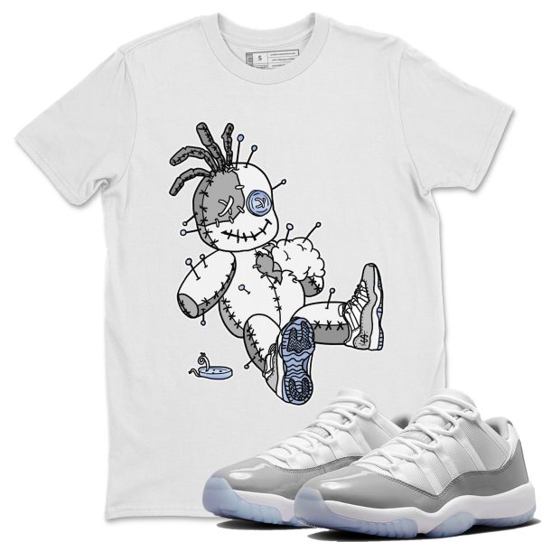 Voodoo Doll Unisex Casual T-Shirt - Sneaker T-Shirt To Match 11s White Cement Jezsport.com