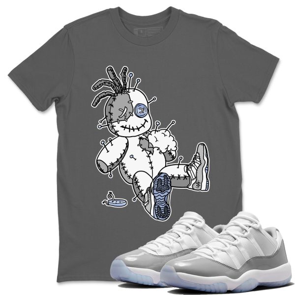 Voodoo Doll Unisex Casual T-Shirt - Sneaker T-Shirt To Match 11s White Cement Jezsport.com