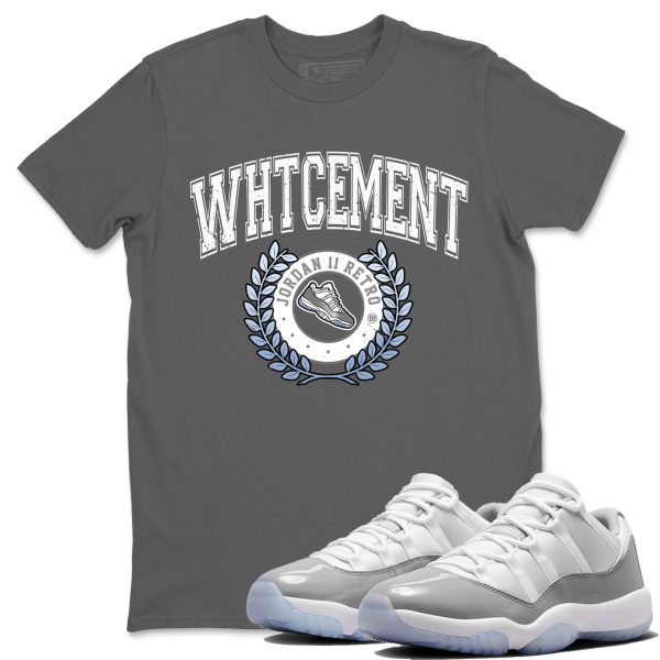 Sneaker Letter Unisex Casual T-Shirt - Sneaker T-Shirt To Match 11s White Cement Jezsport.com